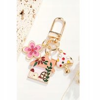 Brelok do Kluczy Torebki Uroczy Domek Cute Zawieszka Złota na Prezent Kolor