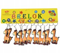 Brelok Do Kluczy Zawieszka Do Plecaka Do Torebki Żyrafa Zestaw 12Szt Midex