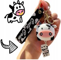 BRELOK DO KLUCZY zawieszka KROWA KRÓWKA BRELOCZEK - GOTOWY PREZENT
