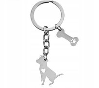 Brelok do kluczy zawieszka obroża pies pinczer ratlerek piesek miniaturka