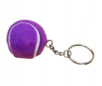 Brelok do kluczy zawieszka ozdobna zawieszka do plecaka piłka tenis fiolet
