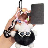 Brelok Fiko Czarny - uroczy pluszak do kluczy z oryginalnym designem