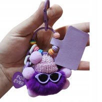 Brelok Fiko Filoetowy - uroczy pluszak do kluczy z oryginalnym designem