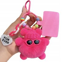 Brelok Fiko Różowy - uroczy pluszak do kluczy z oryginalnym designem