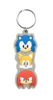 Brelok gumowy do kluczy Sonic The Hedgehog Trio Prezent dla Chłopca Pyramid International