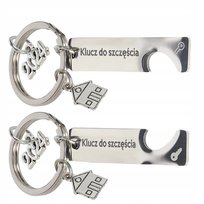 Brelok klucz do szczęścia własny dom mieszkanie pamiątka prezent nowy dom