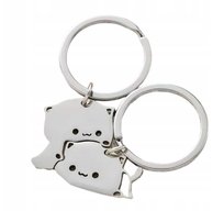 BRELOK KOT kotek DLA PAR breloczek do Kluczy Plecaka