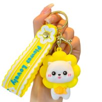 BRELOK kot kotek LEW ŻÓŁTY breloczek do Kluczy Plecak zawieszka 3D KOCIARY