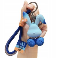 Brelok królik Niebieski - uroczy dodatek do kluczy