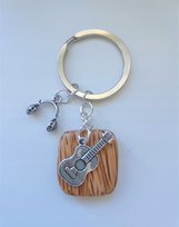 Brelok Muzyczny Gitara Słuchawki Heban Muzyka ALEKORALE Elbląg