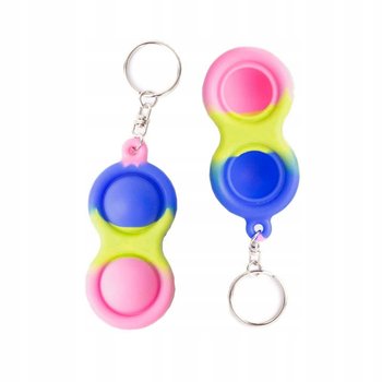 Brelok na klucze antystresowy Push Pop It Fidget Bubble niebieski - Silkey