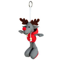 Brelok odblaskowy Reindeer, szary/czerwony Inny producent