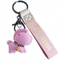 BRELOK RÓŻOWY KONIK KOŃ srebrny breloczek do Kluczy Plecak zawieszka