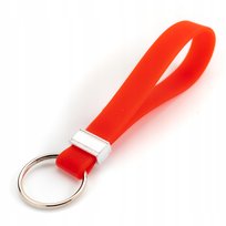 Brelok Silikonowy Smyczka Do Kluczy Auta Czerwony