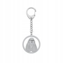 Brelok Srebrny z psem Cocker Spaniel Amerykański 925 Prezent GRAWER GRATIS Mejk Jewellery