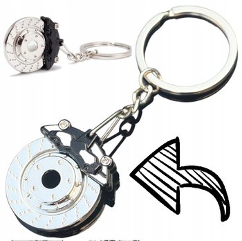 BRELOK TARCZA HAMULCOWA czarna do kluczy auta KIEROWCY PREZENT CHŁOPAKA - GoWo