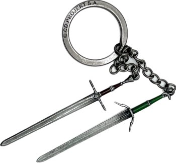 Brelok The Witcher (Wiedźmin) Geralt Two Swords - Cenega