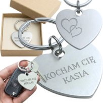 Brelok Zawieszka Dwustronna Personalizowana z IMIENIEM do Kluczy na Prezent