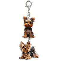 Brelok Zawieszka Przywieszka Yorkiem Yorkshire Terrier York Słodki Piesek Pies 2D 2szt. Inna marka