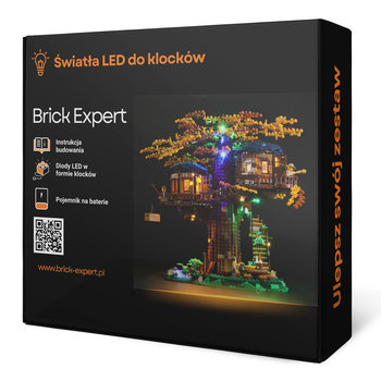 Brick Expert, Oświetlenie LED, do klocków, Ideas Domek na drzewie 21318 - Brick Expert
