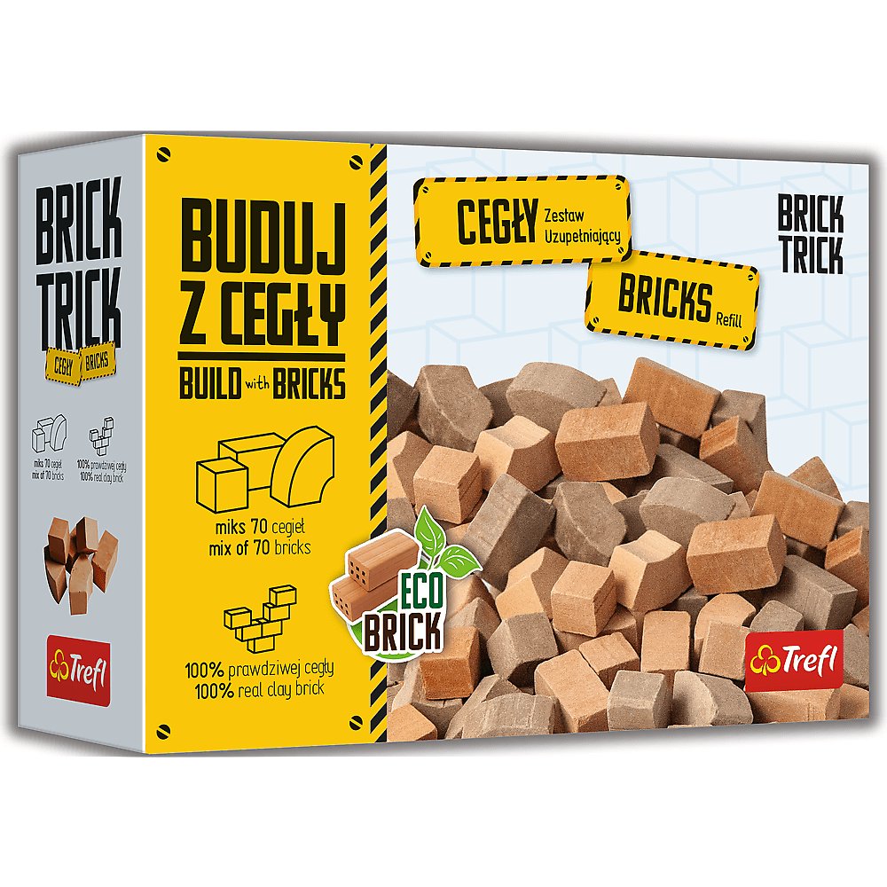 Brick Trick cegły zamkowe naturalne mozaika 70 sztuk Trefl Sklep