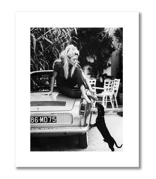 Brigitte Bardot z psem plakat 40x50 - DEKORAMA