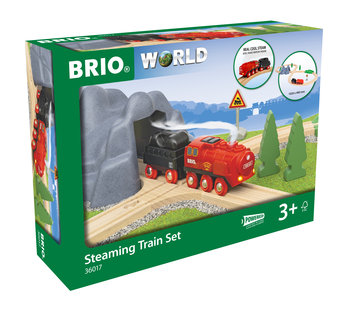 Brio, Zestaw z Kolejką na parę na baterie, 36017 - Brio