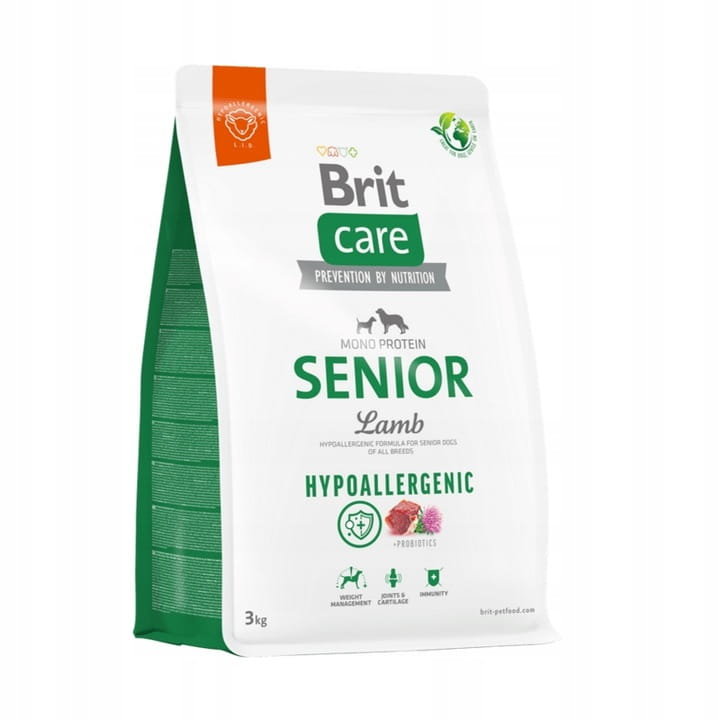 Brit care senior all breed lamb & clearance rice