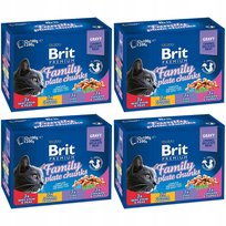 Brit Cat Pouches Family Plate 48x100g
