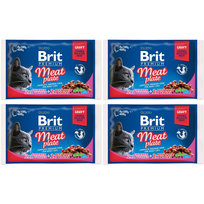 Brit Cat Pouches MEAT PLATE 16x100g