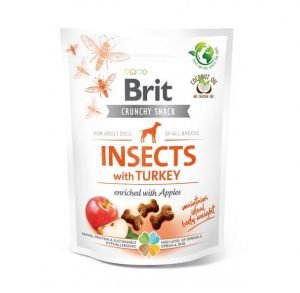 Brit Crunchy Snack Insects&Turkey&Apples 200g - Brit