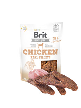 Brit Jerky, Przekąski dla psa, Chicken Fillets, 80 g - Brit