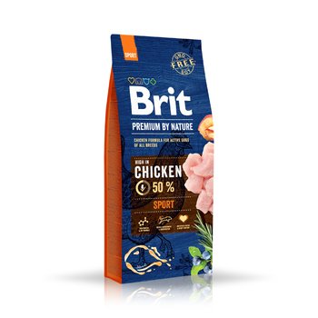 Brit, karma dla psów, Premium By Nature Sport, chicken 42% kurczak 15kg - Brit
