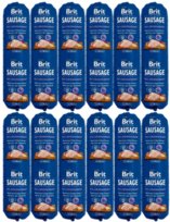 BRIT karma mokra dla psa sausage Chicken Rabbit 12x800g