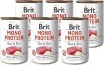 Brit Mono Protein Beef & Brown Rice 6X400G