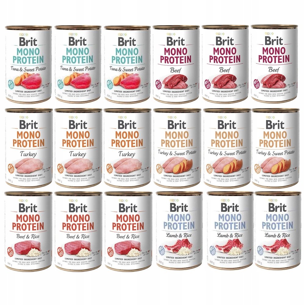 Brit Mono Protein Mix smaków 18x400g - Brit | Sklep EMPIK.COM
