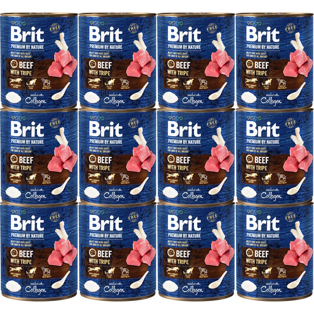 Brit Premium By Nature BEEF&TRIPES 12x800g - Brit | Sklep EMPIK.COM