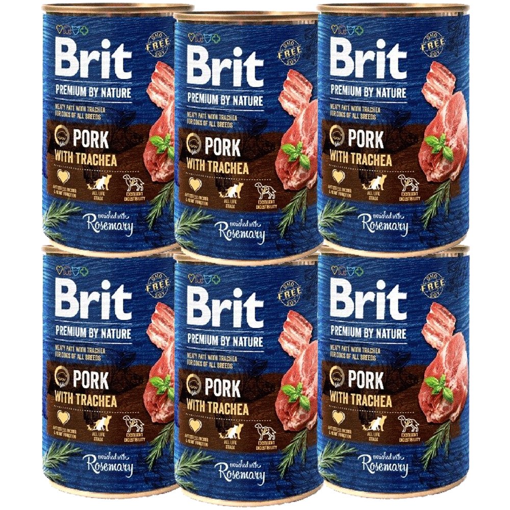 Brit Premium By Nature Pork&TRACHEA 6x400g - Brit | Sklep EMPIK.COM