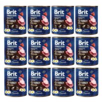 BRIT PREMIUM BY NATURE TURKEY&LIVER -12x800g