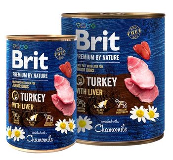 Brit Premium By Nature Turkey & Liver Junior puszka 400g - Brit