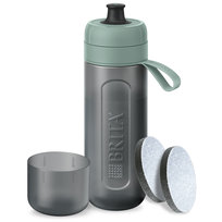 Brita, Active, Butelka Filtrująca, Pastelowa Zieleń, 0.6 L + 2 filtry MicroDisc