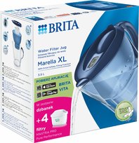 Brita, Dzbanek z filtrem Marella XL niebieski + 4 MAXTRA PRO Pure Performance