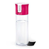 Brita, zestaw butelka filtrująca + 4 filtry do wody Microdisk, różowy, 600 ml