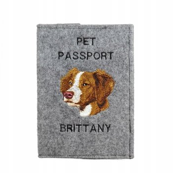 Brittany spaniel Haftowany pokrowiec na paszport - Inna marka
