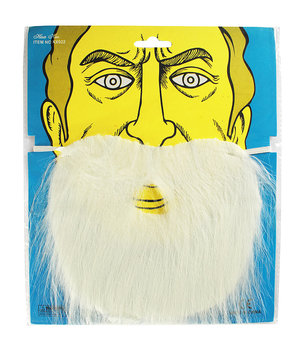 Broda Biała Mikołaj Skrzat Dziadek Przebranie Wąsy Rumcajs - Gama Ewa Kraszek