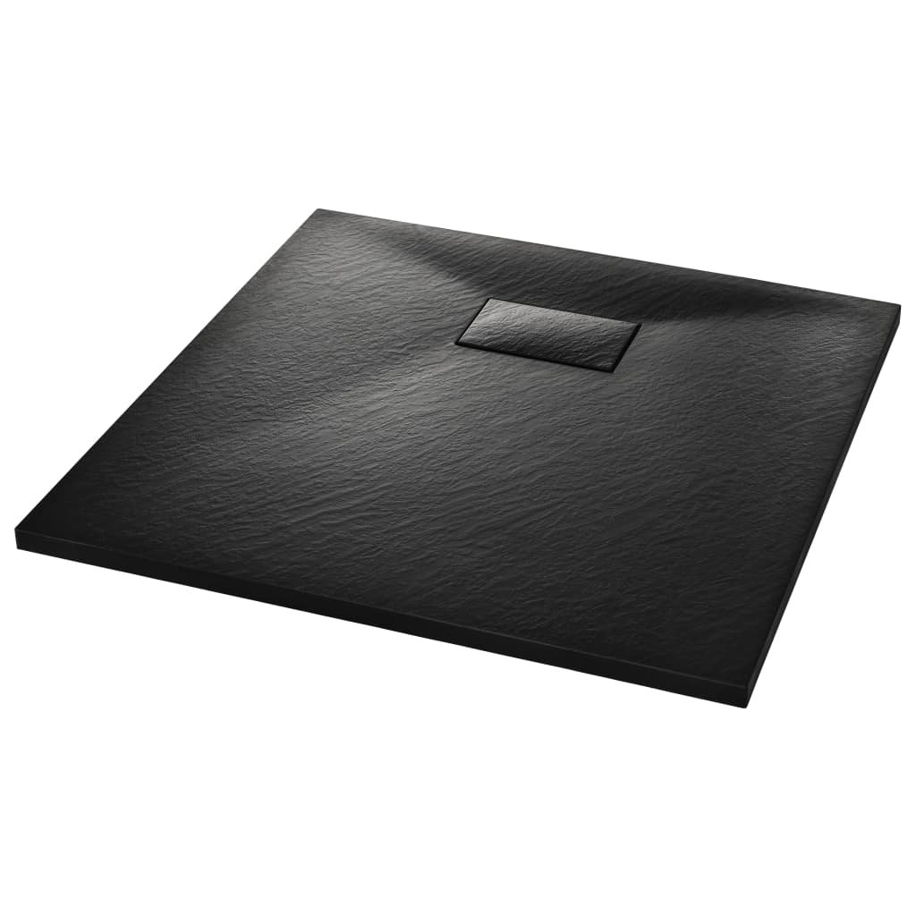Brodzik prysznicowy vidaXL, czarny, 90x90 cm