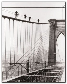 Brooklyn Bridge Climb plakat obraz 40x50cm - Wizard+Genius