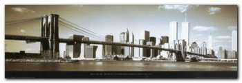 Brooklyn Bridge plakat obraz 95x33cm - Wizard+Genius
