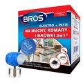 BROS ELEKTRO Z PŁYNEM 3W1 NA MUCHY KOMARY MRÓWKI - Bros
