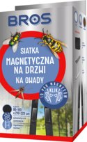 BROS Moskitiera siatka na drzwi magnetyczna czarna 100x220 BROS